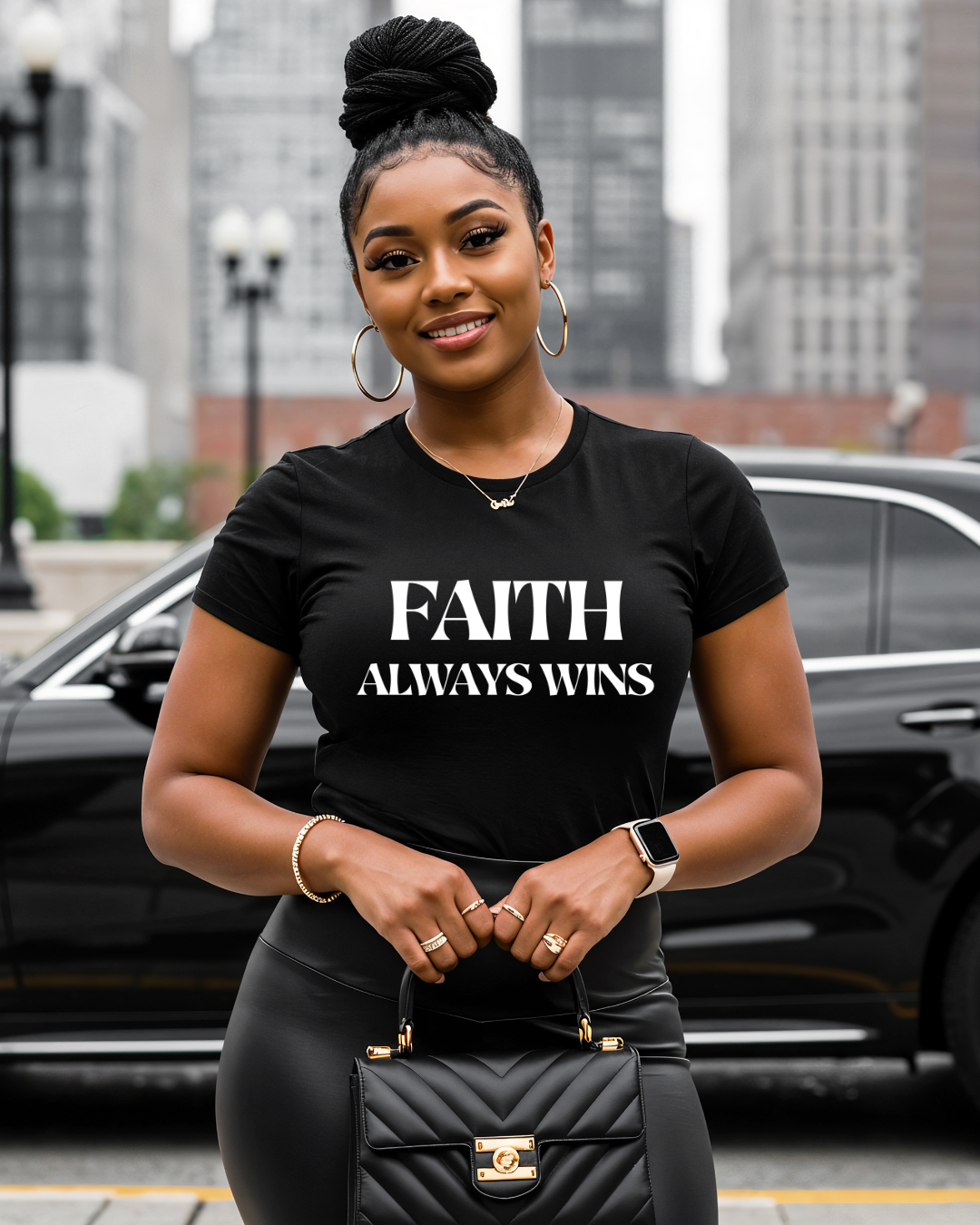 “FAITH ALWAYS WINS” T-SHIRT | CHRISTIAN MOTIVATION & TRUST GOD TEE