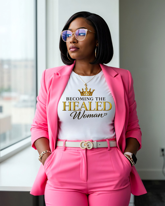 BECOMING THE HEALED WOMAN™ SIGNATURE TEE | CROWNED WITH A PURPOSE